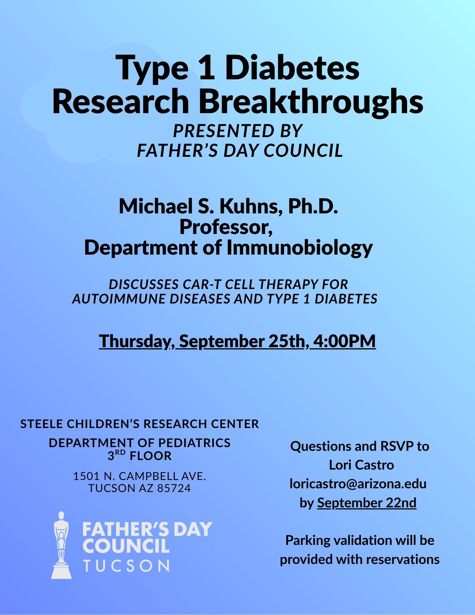 Type 1 Diabetes Research Breakthroughs flyer