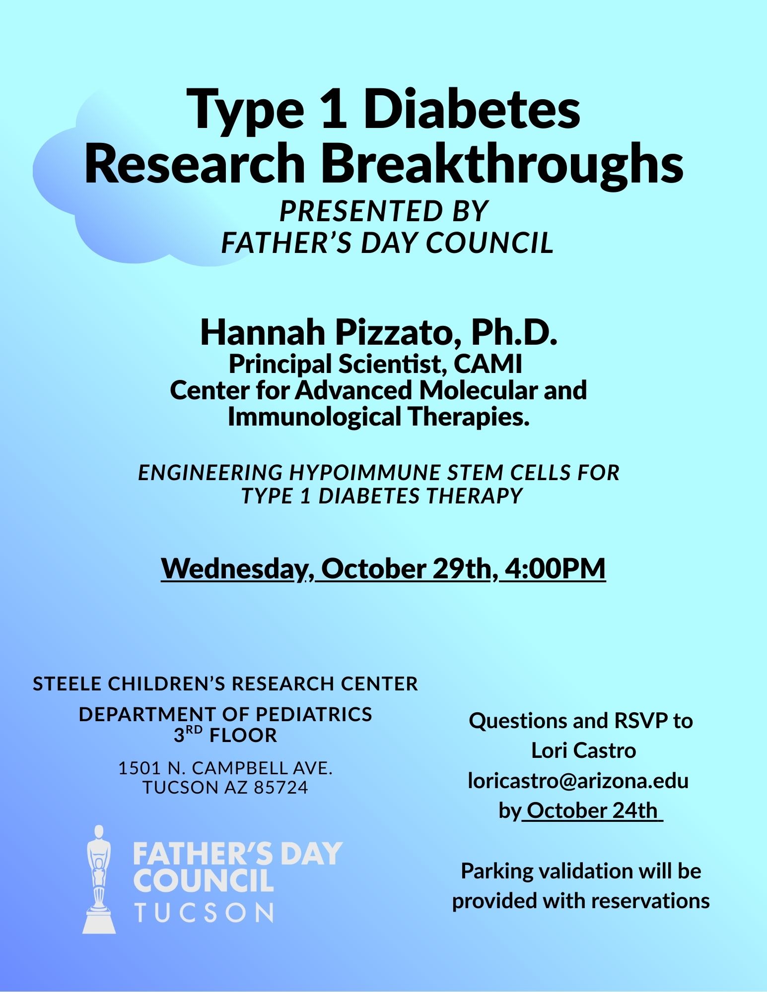 Type 1 Diabetes Research Breakthroughs flyer